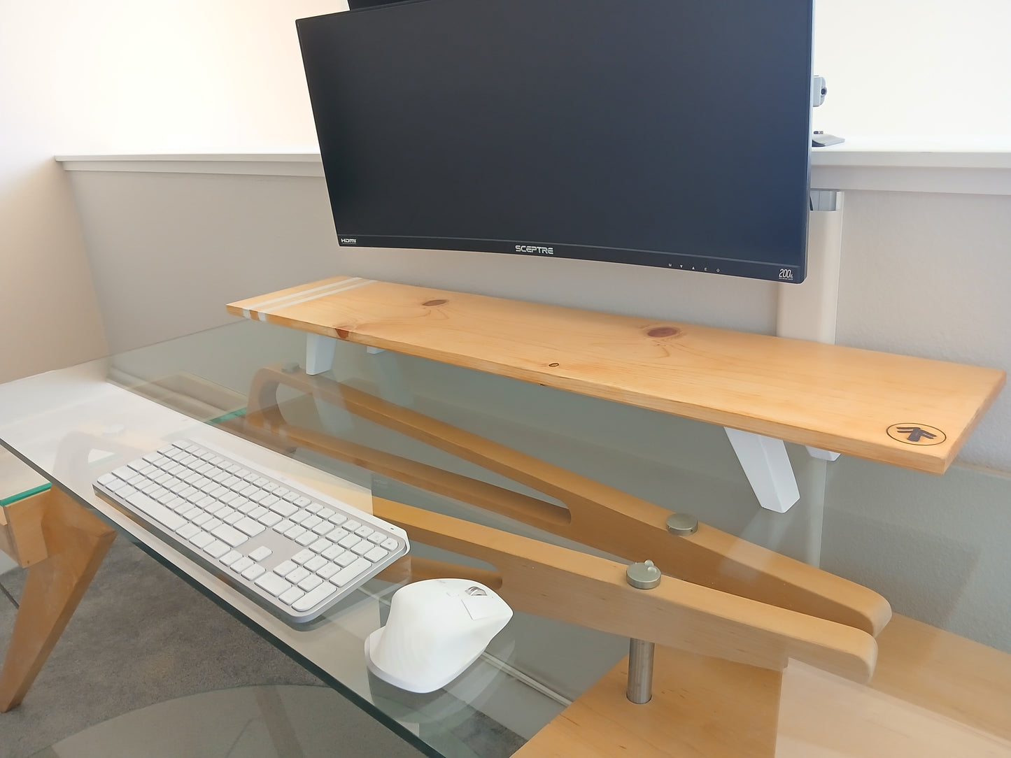 Monitor Stand Setup - Epoxy Inlayed