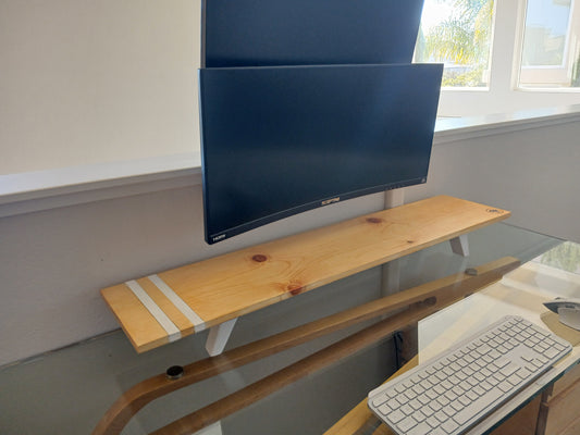 Monitor Stand Setup - Metal Inlay